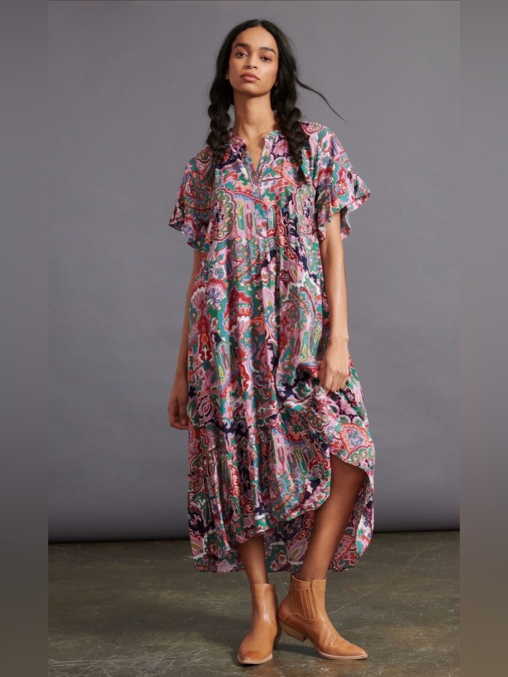 Anthropologie Maeve Antoinette Maxi Dress Sz MP